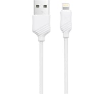 Кабель Hoco Usb x6 khaki lightning 8-pin, 2.4а, 1м, pvc (белый) 0L-00037533