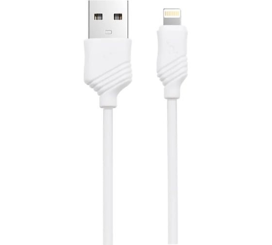 Кабель Hoco Usb x6 khaki lightning 8-pin, 2.4а, 1м, pvc (белый) 0L-00037533 1