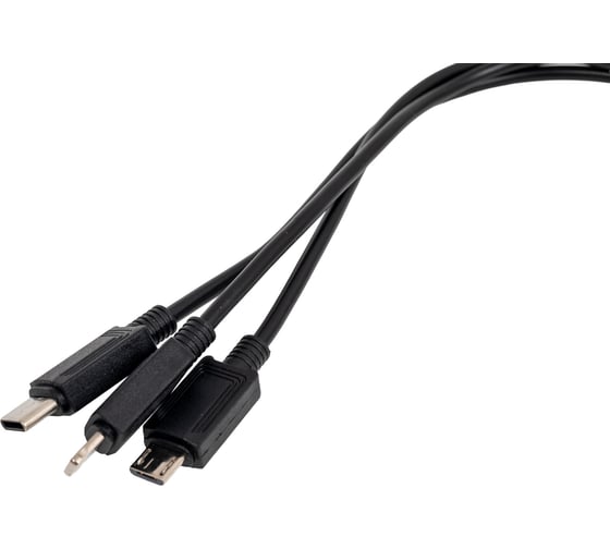 Usb кабель Hoco x74 lightning 8-pin/microusb/type-c, 3в1, 1м, tpe (черный) 0L-00055132