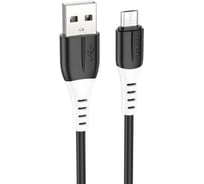 Usb кабель Hoco x82 microusb, 2.4а, 1м, силикон (черный) 0L-00055149