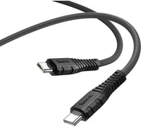 Кабель Usb-c Hoco x67 nano type-c, 3а, pd 60w, 1м, силикон (черный) 0L-00053818