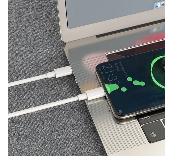 Кабель Usb-c Hoco x51 high-power type-c, 5а, pd100w, 1м, abs (белый) 0L-MG-WF778