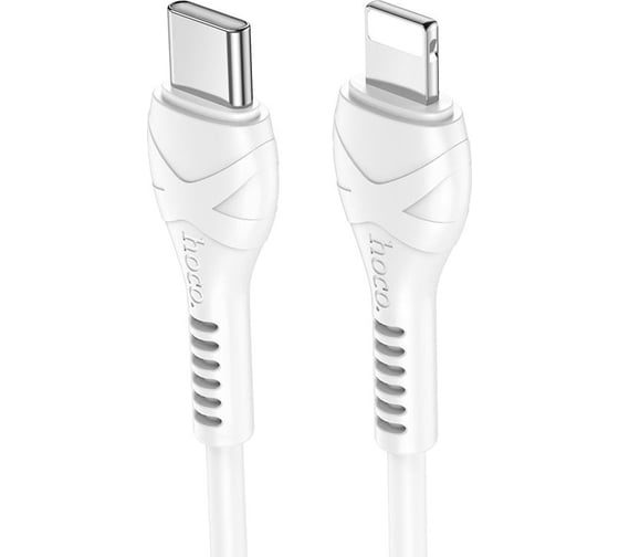 Кабель Usb-c Hoco x55 trendy lightning 8-pin, 3а, pd20w, 1м, pvc (белый) 0L-00049969 1