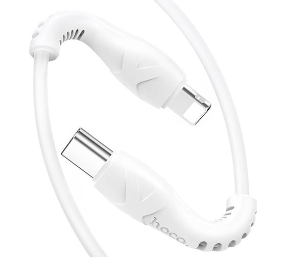 Кабель Usb-c Hoco x55 trendy lightning 8-pin, 3а, pd20w, 1м, pvc (белый) 0L-00049969