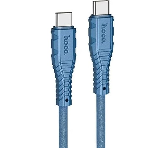 Кабель Usb-c Hoco x67 nano type-c, 3а, pd 60w, 1м, силикон (синий) 0L-00053820
