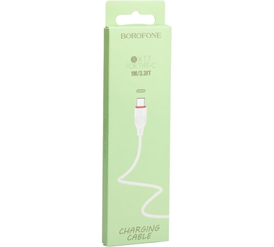 Usb кабель Borofone bx17 enjoy type-c, 1м, pvc, белый 0L-00043164