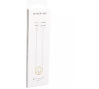 Usb кабель Borofone bx22 bloom type-c, 1м, 3a, pvc, белый 0L-00044324