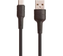 Usb кабель Borofone bx30 silicone microusb, 1м, 2.4a, силикон, черный 0L-00044317