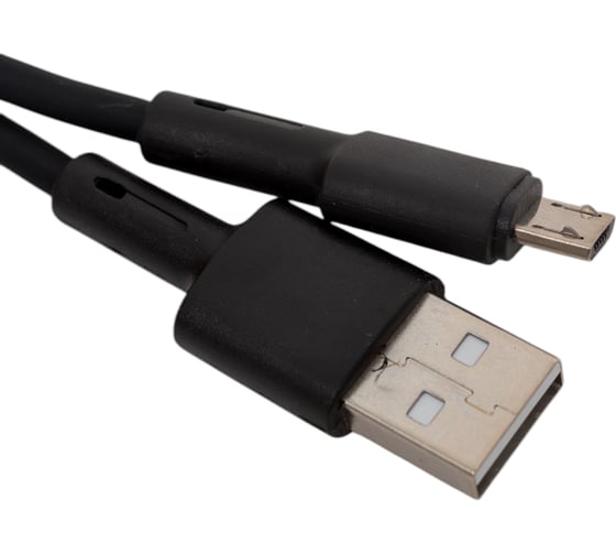Usb кабель Borofone bx31 soft silicone micro usb, 1м, 2.4a, силикон, черный 0L-MG-WF836