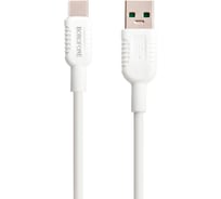 Usb кабель Borofone bx33 billow, type-c, 1м, 5a, tpe, белый 0L-00044315