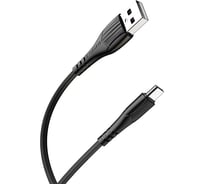 Usb кабель Borofone bx37 wieldy type-c, 1м, 3a, pvc, черный 0L-00049906