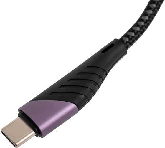 Usb-c кабель Hoco u95 freeway type-c, 3а, pd60w, 1.2м, нейлон (черный) 0L-00050600