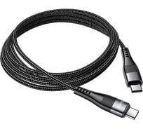 Usb-c кабель Hoco u99 vortex type-c, 5а ,pd100w, магнитный, 1м, нейлон (черный) 0L-00051179
