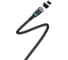 USB кабель Borofone bu16 skill lightning 8-pin магнитный, 1.2м, 2.4a, нейлон, led (черный) 0L-00045483 1