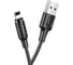USB кабель Borofone bx41 amiable lightning 8-pin, магнитный, 1м, 2.4a, pvc (черный) 0L-00049994 5