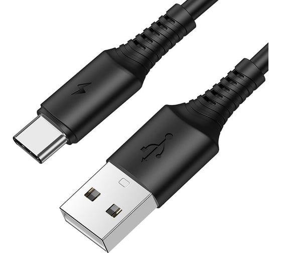 USB кабель Borofone bx47 coolway type-c, 1м, 3a, pvc (черный) 0L-00049993 1