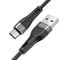 USB кабель Borofone bx46 rush type-c, 1м, 3a, силикон (черный) 0L-00050238 1