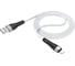 USB кабель Borofone bx46 rush lightning 8-pin, 1м, 2.4a, силикон (белый) 0L-00050236 1