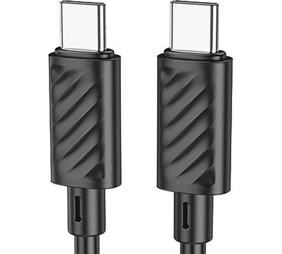 Usb-c кабель Hoco x88 gratified type-c, 3а, pd60w, 1м, pvc (черный) 0L-00056439