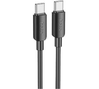 Usb-c кабель Hoco x96 hyper type-c, 3а, pd60w, 1м, pvc (черный) 0L-00058901