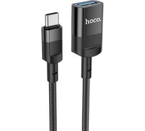 Usb-c удлинитель Hoco u107 usb(f), otg, usb 3.0, 1.2м, нейлон (черный) 0L-00054467