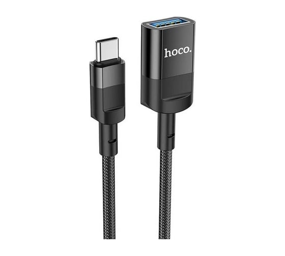 Usb-c удлинитель Hoco u107 usb(f), otg, usb 3.0, 1.2м, нейлон (черный) 0L-00054467