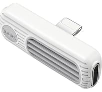 Аудио адаптер Hoco ls29 lightning 8-pin на 2хlightning 8-pin (белый) 0L-MG-WF783