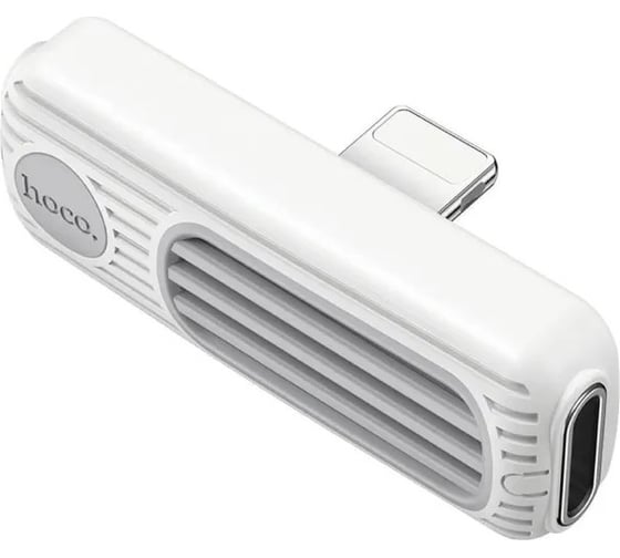 Аудио адаптер Hoco ls29 lightning 8-pin на 2хlightning 8-pin (белый) 0L-MG-WF783 1