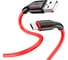 USB кабель Borofone bx63 charming microusb, 1м, 2.4a, силикон (красный) 0L-00053159 1