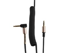 Аудиокабель Hoco upa02 spring 3.5мм, пружина, 2м, tpe (черный) 0L-00046344