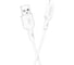USB кабель Borofone bx70 lightning 8-pin, 2.4a, 1м, pvc (белый) 0L-00055153 1