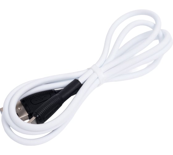 USB кабель Borofone bx86 advantage lightning 8-pin, 1м, 2.4a, силикон (белый) 0L-00057818