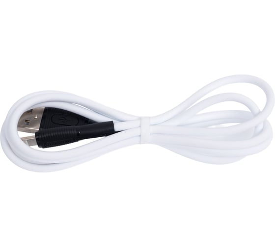 USB кабель Borofone bx86 advantage lightning 8-pin, 1м, 2.4a, силикон (белый) 0L-00057818