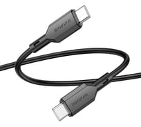 USB-C кабель Borofone bx70 type-c, 3a, pd60w, 1м, pvc (черный) 0L-00055152