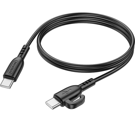 USB-C кабель Borofone bx91 symbol type-c, 3а, pd60w, 1м, abs (черный) 0L-00057822 23752-BX91ttBK 1