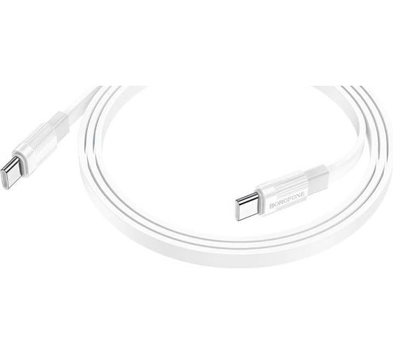 USB-C кабель Borofone bx89 union type-c, 3а, pd60w, 1м, tpe (белый/серый) 0L-00057365 28117520