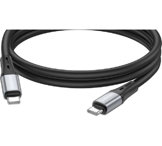 USB-C кабель Borofone bx88 solid type-c, 3а, pd60w, 1м, силикон (черный) 0L-00057346 1
