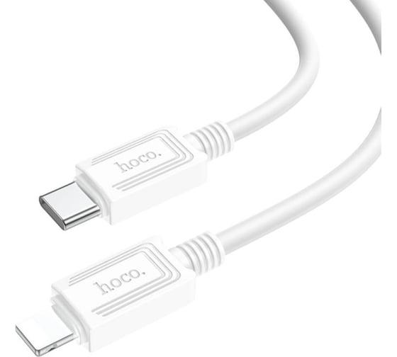 Кабель Usb-c Hoco x73 lightning 8-pin, 3а, pd27w, 1м, pvc (белый) 0L-00055134 1