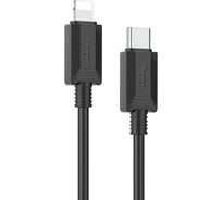 Кабель Usb-c Hoco x73 lightning 8-pin, 3а, pd27w, 1м, pvc (черный) 0L-00055133