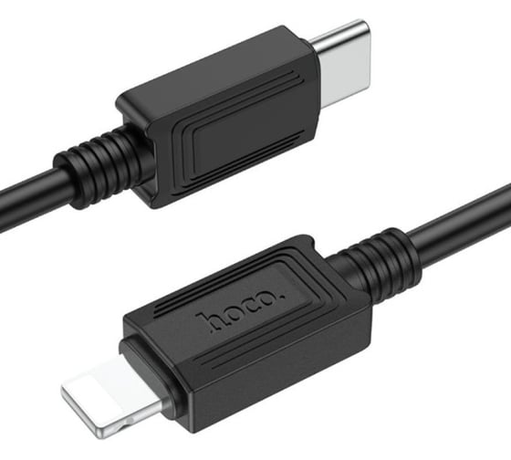 Кабель Usb-c Hoco x73 lightning 8-pin, 3а, pd27w, 1м, pvc (черный) 0L-00055133