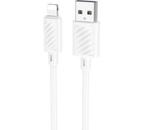 Кабель Usb Hoco x88 gratified lightning 8-pin, 2.4а, 1м, tpu (белый) 0L-00056441