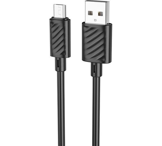 Кабель Usb Hoco x88 gratified microusb, 2.4а, 1м, tpu (черный) 0L-00056442