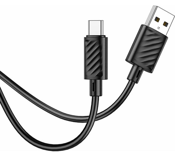 Кабель Usb Hoco x88 gratified type-c, 3а, 1м, tpu (черный) 0L-00056443