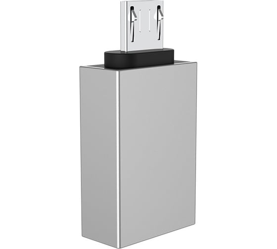 Адаптер Borofone Otg bv2 usb-a/microusb (серебряный) 0L-00043181