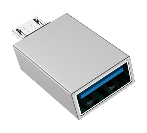 Адаптер Borofone Otg bv2 usb-a/microusb (серебряный) 0L-00043181