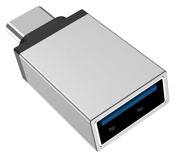 Адаптер Borofone Otg bv3 usb-a/type-c (серебряный) 0L-00043180