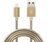 Дата-кабель More Choice USB 2.1A для Lightning 8-pin металл 1м K31i Gold 1