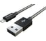 Дата-кабель More Choice USB 2.1A для Lightning 8-pin металл 1м K31i Black 1