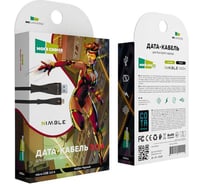Дата-кабель More Choice Smart USB 3.0A для micro USB нейлон 1м K41Sm Black