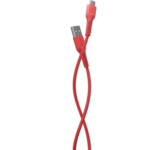 Дата-кабель More Choice USB 2.0A для Type-C TPE 1м K16a Red 1